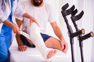 When are injured parties entitled to compensation for pain and suffering for a break?